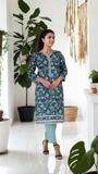 Teal Kurta Set for Women