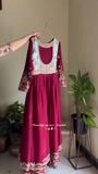 Maroon Anarkali for Women