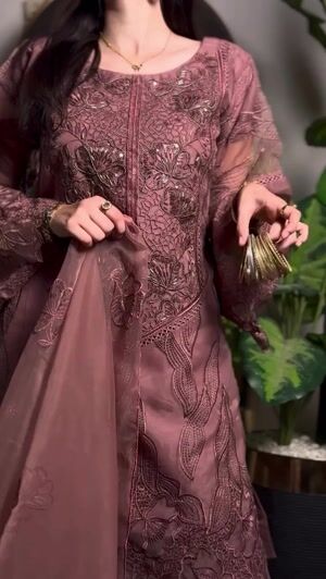 Mauve Kurta Set for Women