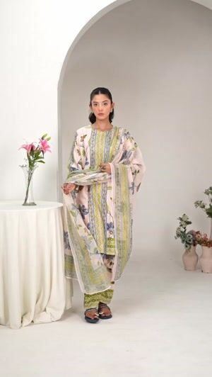 Beige Kurta Set for Women