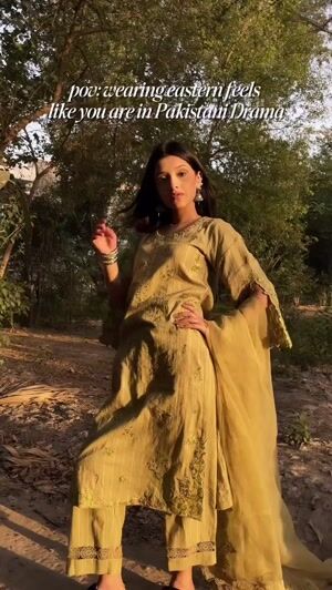 Mustard Kurta Set for Women