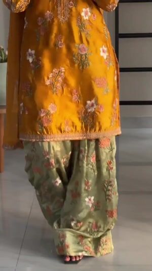 Mustard Kurta Set for Women
