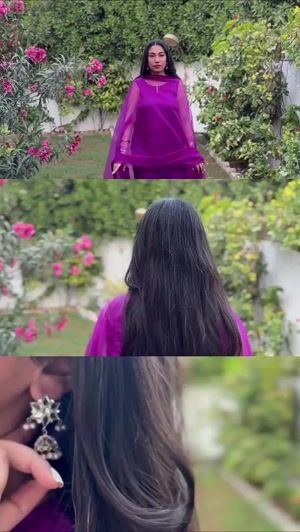 Purple Kurta Set for Women