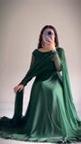 Bottle green Maxi for Women