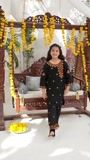 Black Kurta Set for Girl