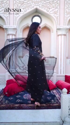 Jet black Kurta Set for Women