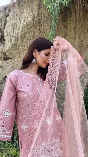 Pastel pink Kurta Set for Women