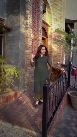 Green Kurta Set for Women