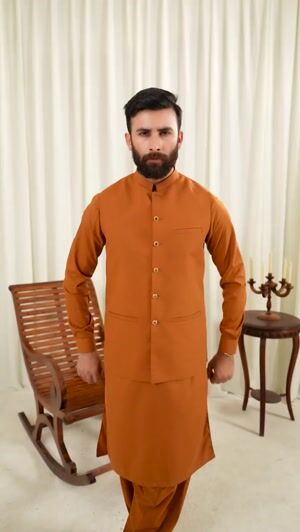 Mustard Waistcoat for Men