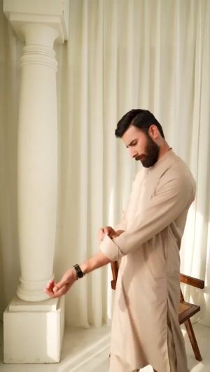 Camel brown Shalwar Kameez for Men