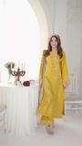 Mustard Kurta Set for Women