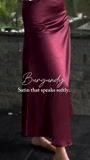 Burgundy Skirt for Women