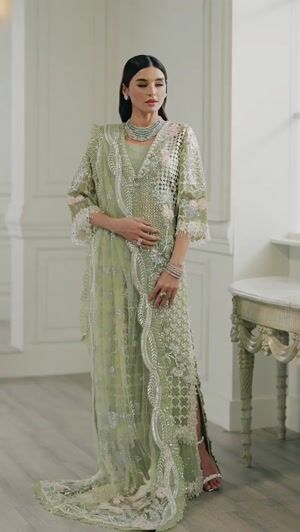 Pistachio green Sharara for Women