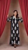 Black Kurta Set for Women