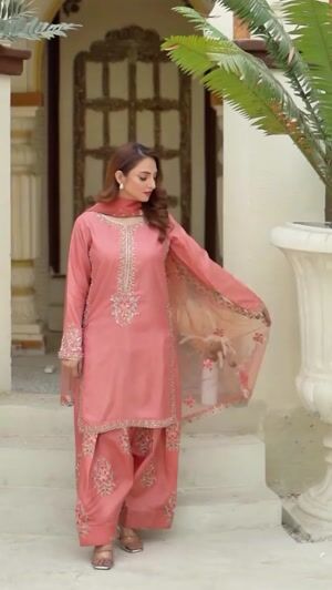 Blush pink Kurta Set for Women