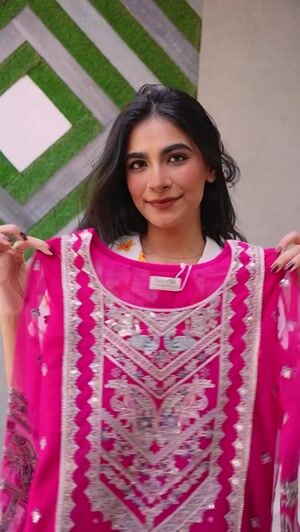Hot pink Kurta Set for Women