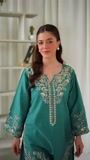 Teal Kurta Set for Women
