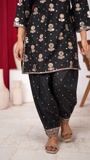 Black Kurta Set for Women