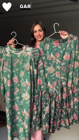 Bottle green Gharara for Women