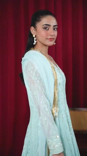 Aquamarine Angrakha for Women
