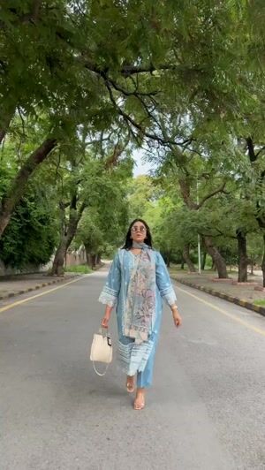Sky blue Kurta Set for Women