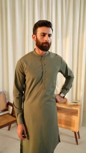 Grey Shalwar Kameez for Men