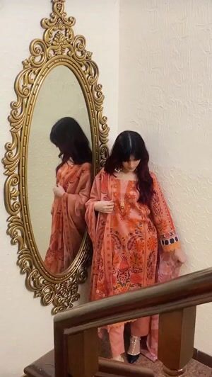 Coral pink Kurta Set for Women