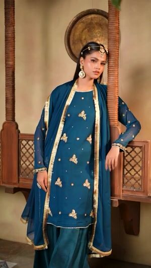 Blue Sharara for Women