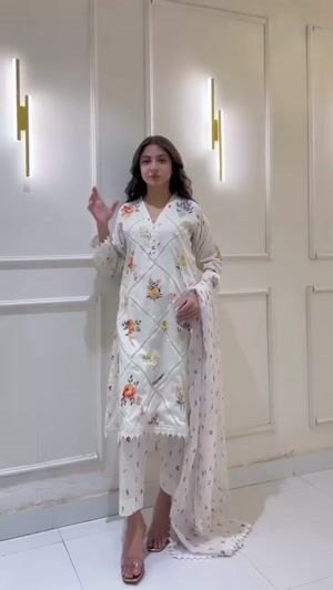 White Kurta Set for Women