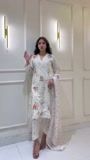 White Kurta Set for Women