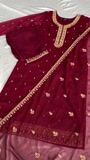 Maroon Kurta Set for Women