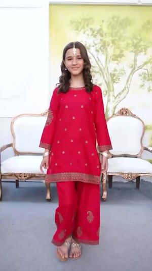 Hot pink Kurta Set for Girl