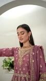 Coral pink Pishwas for Women