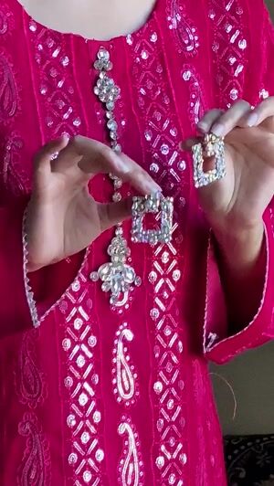 Hot pink Gharara for Women