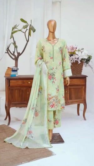 Pistachio green Kurta Set for Women