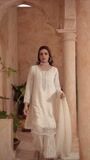 Off-white Kurta Set for Women