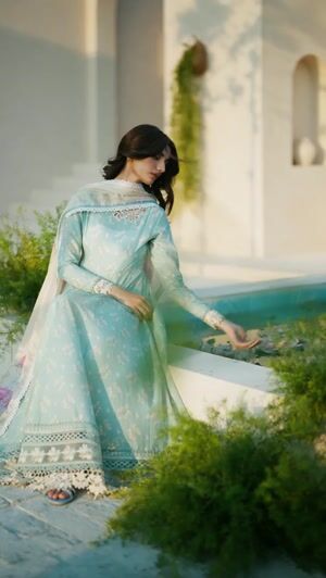 Ice blue Unstitched for Women