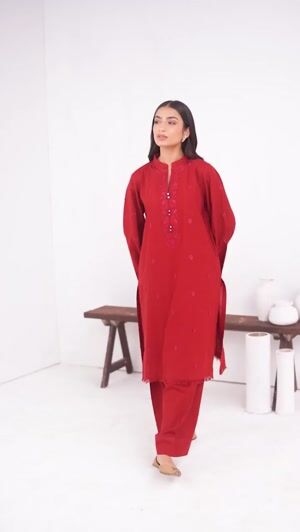 Maroon Kurta Set for Women