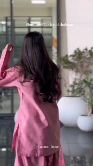 Coral pink Kurta Set for Women