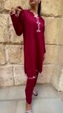 Maroon Kurta Set for Women