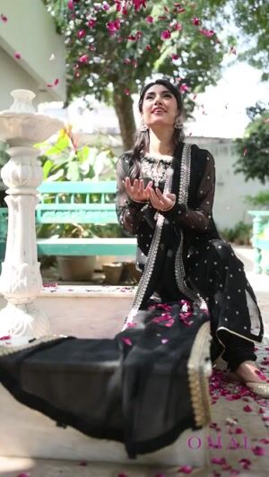 Black Kurta Set for Women