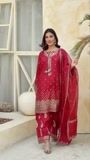 Red Kurta Set for Women