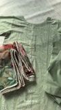 Pistachio green Kurta Set for Women