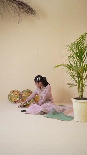 Baby pink Gharara for Girl