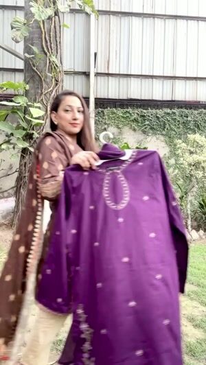 Purple Kurta Set for Women