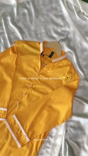 Mustard Kurta Set for Women