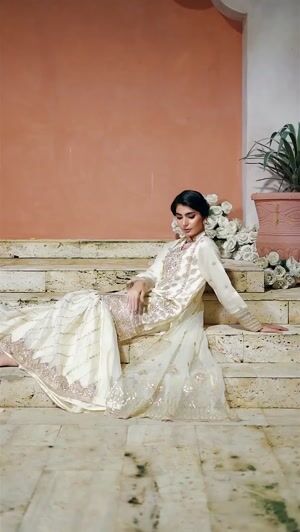 Off-white Gharara for Women