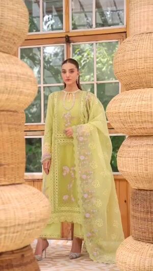 Key lime Kurta Set for Women