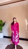 Hot pink Kurta Set for Women