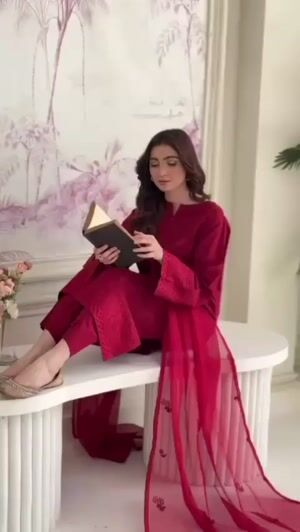 Maroon Kurta Set for Women